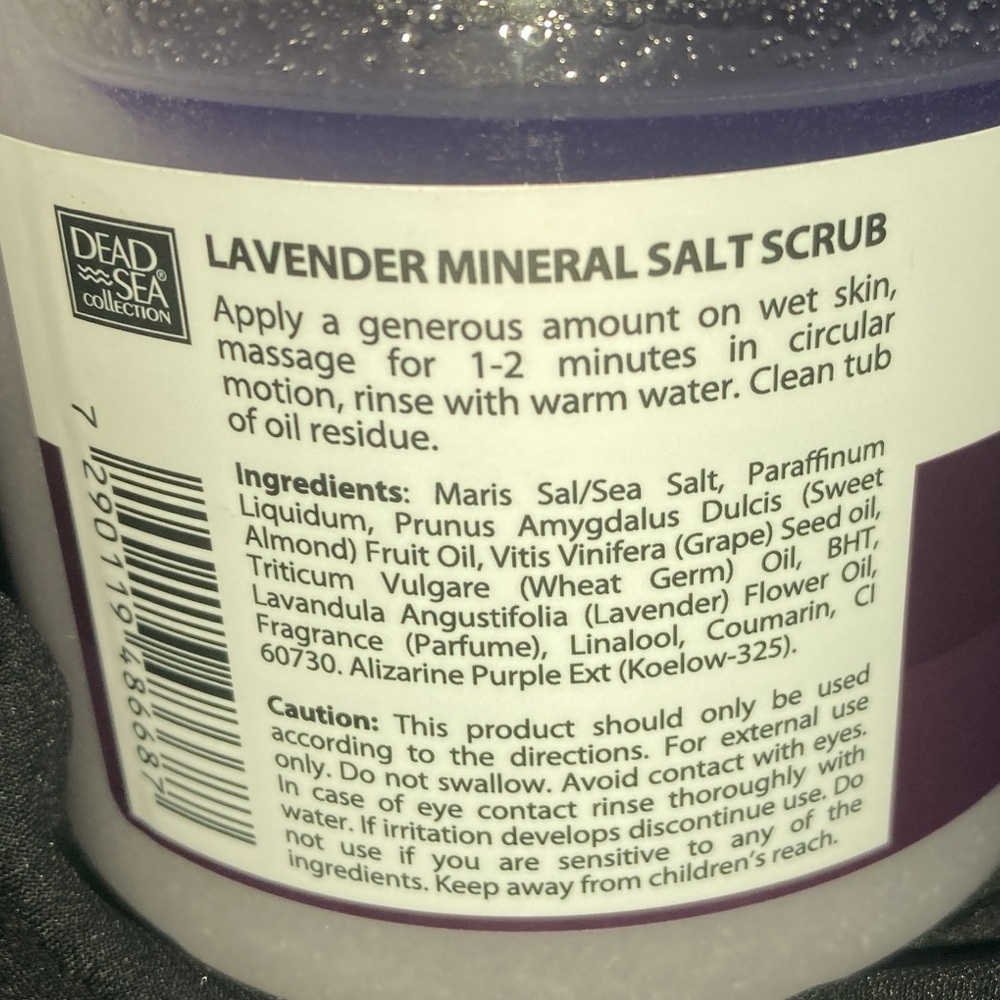 DEAD SEA COLLECTION LAVENDER SALT SCRUB - Picture 3 of 5